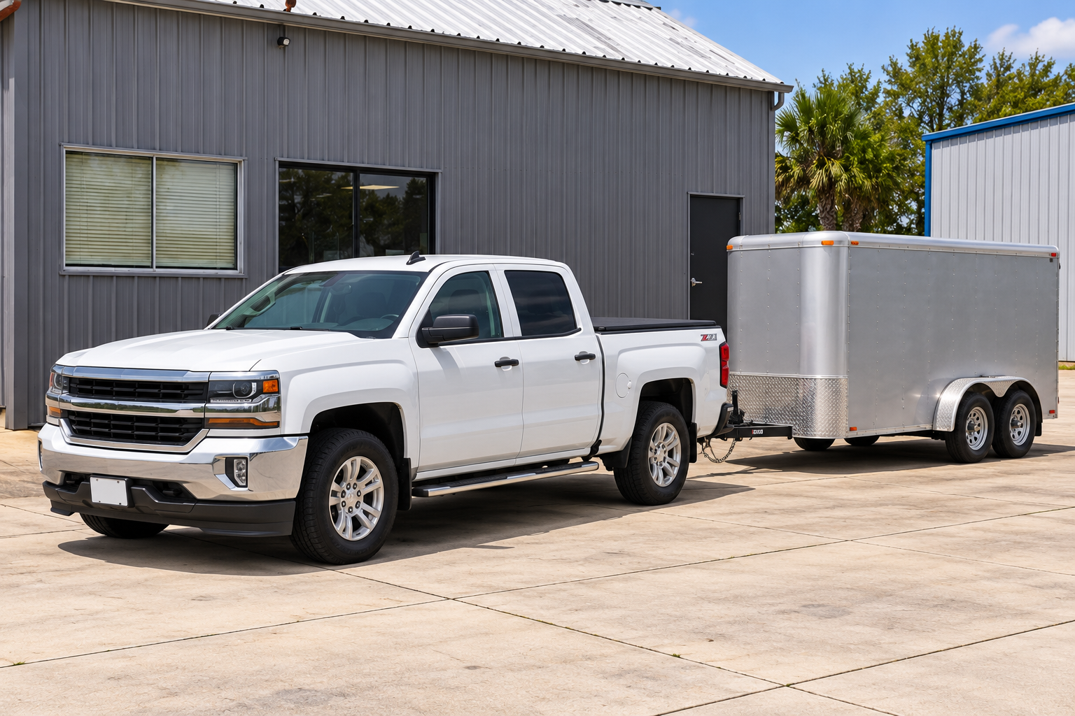 Truck and trailer storage at FreeUp Storage in St. Marys, GA